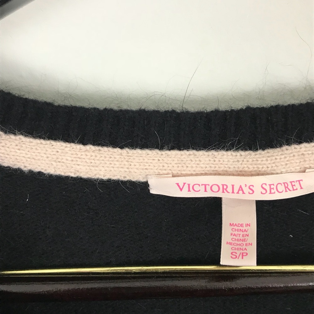 Victorias Secret Rabbit Hair Sweater Black Small - Picture 2 of 6